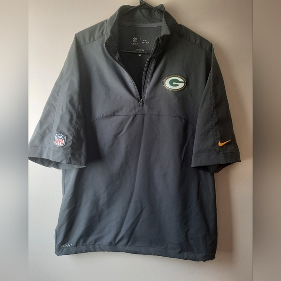 NFL Green Bay Packers Nike short sleeve dri fit pullover M - Picture 3 of 6